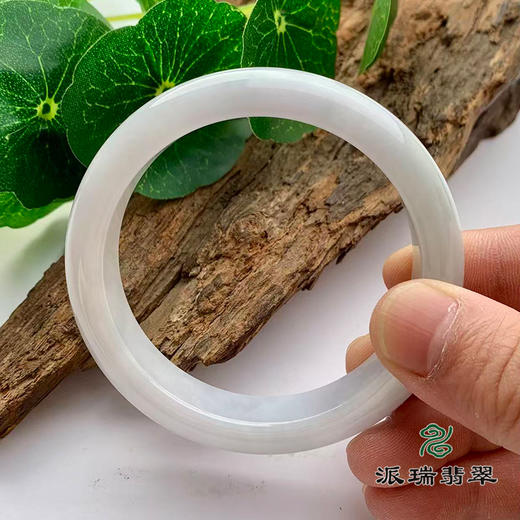 派瑞翡翠 翡翠手镯 糯种  紫色 商品图3