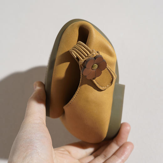 【牛皮革】西村名物2026年春季新款舒适平底软底软面小尖头浅口单鞋玛丽珍鞋T26AE18031 商品图5