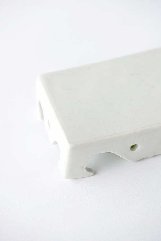 田中茂雄22白瓷｜獣足長方小皿 商品图2