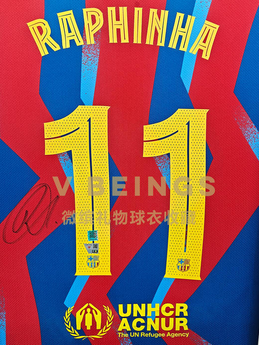 收藏系列 拉菲尼亚 巴萨队 25/26西超杯 亲笔签名球衣 商品图2