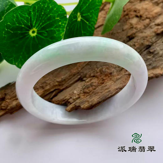 派瑞翡翠 翡翠手镯 糯种 绿色 紫色 商品图0