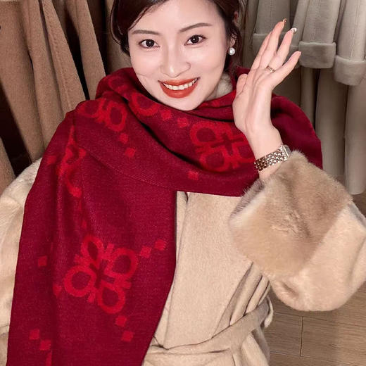 【不退不换】【现货】良木礼羊毛围巾（1604） 商品图2