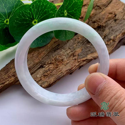 派瑞翡翠 翡翠手镯 糯种 绿色 紫色 商品图3