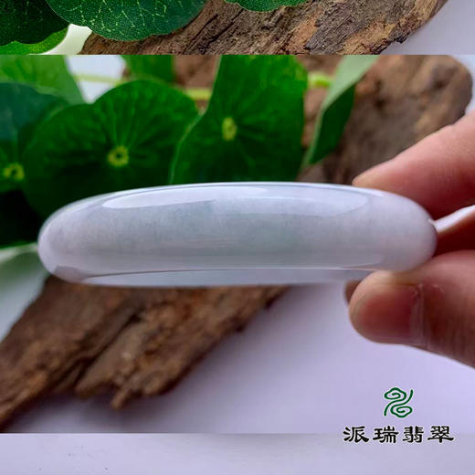 派瑞翡翠 翡翠手镯 糯种 绿色 紫色 商品图1