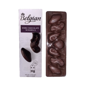 比利时贝壳型黑巧克力60g