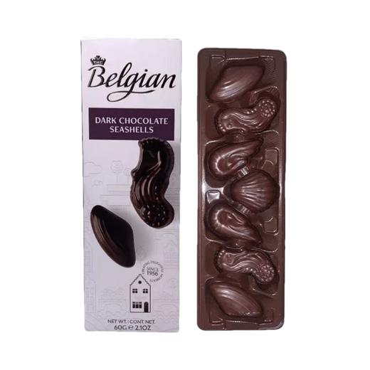 比利时贝壳型黑巧克力60g 商品图0