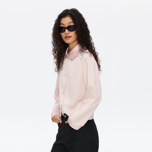 Oneup缎面娃娃领外套 商品图2