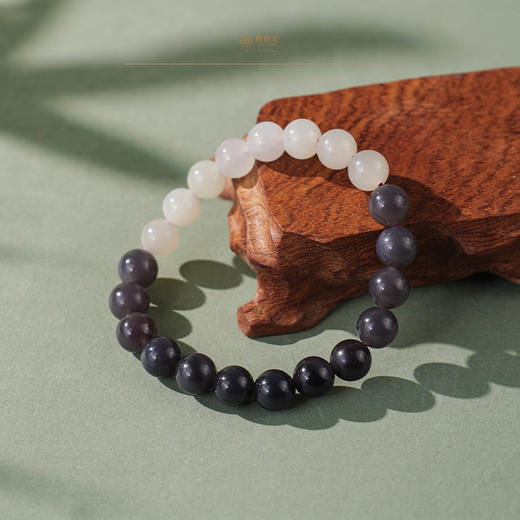「珈蓝」墨玉撞色手链 商品图2