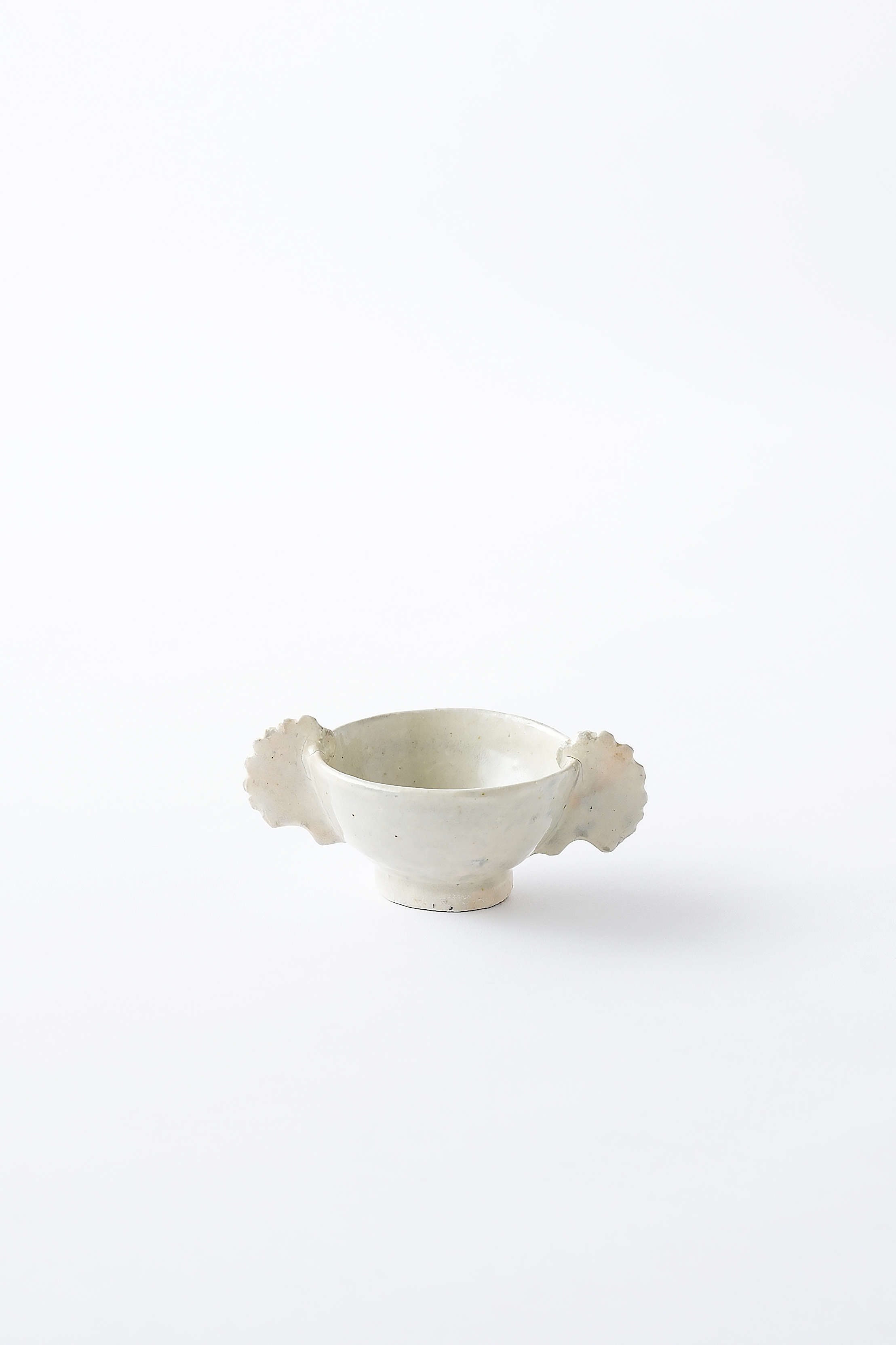 田中茂雄46粉引｜耳盃