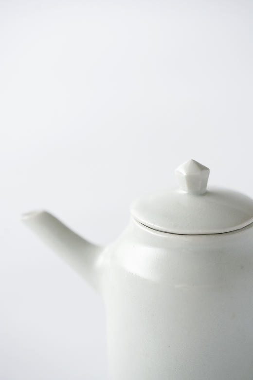 田中茂雄28白瓷｜横手縦茶壺 商品图2