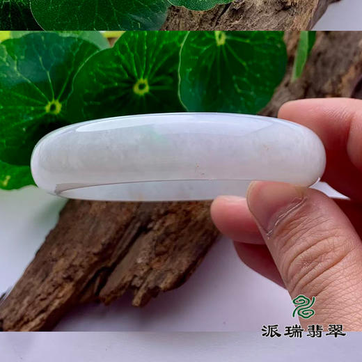 派瑞翡翠 翡翠手镯 糯种 无色 商品图1