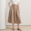 EITIE爱特爱2026夏季新款百搭通勤简约显瘦休闲A字过膝半身裙8606305 商品缩略图3