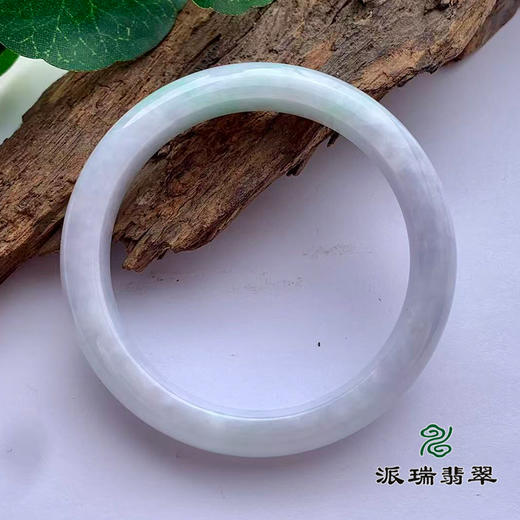 派瑞翡翠 翡翠手镯 糯种 绿色 紫色 商品图1