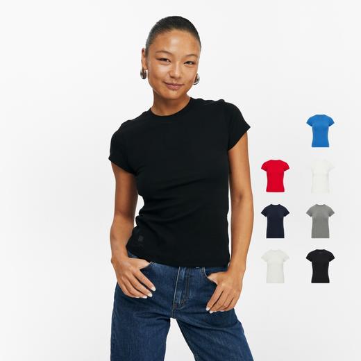 oneup基础弹力短袖T恤 商品图1