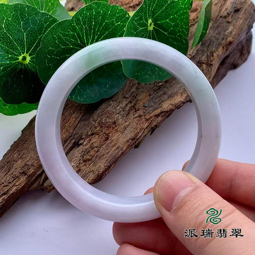 派瑞翡翠 翡翠手镯 糯种 绿色 紫色 商品图3