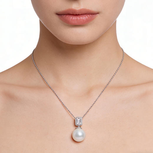 【女神节首选】超闪方糖吊坠 极简百搭 12-13mm 极强光正圆 诸暨直发 一物一证 假一赔十 下单即送珍珠粉！ 商品图4