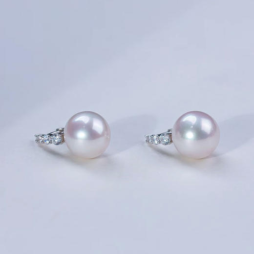 【女神节首选】经典淡水珍珠耳钉 12-13mm 极强光正圆 诸暨直发 一物一证 假一赔十 下单即送珍珠粉！ 商品图4