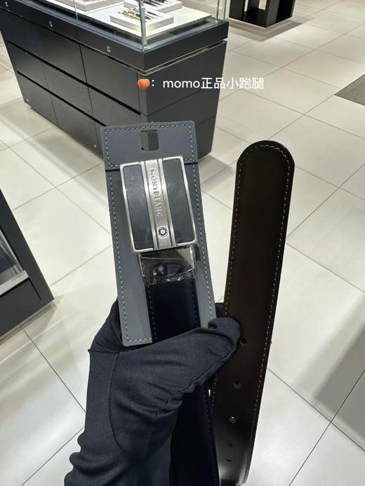 万宝龙Montblanc男士商务多功能腰带，牛皮自动滑扣腰带 商品图10
