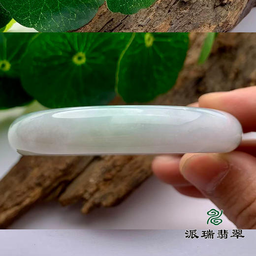 派瑞翡翠 翡翠手镯 糯种 绿色 紫色 商品图2