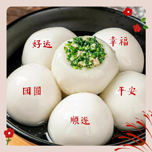 园外园荠菜肉大汤圆 萝卜丝肉大汤圆 368克盒装 商品图1