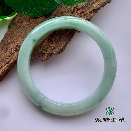 派瑞翡翠 翡翠手镯 糯种 绿色 商品图1