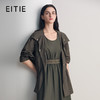 EITIE爱特爱时尚百搭工装连帽通勤抽绳短款风衣外套2026春季新款8604302 商品缩略图1