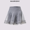 玛克门店发货MAXRIENY百褶A摆简约格雷网纱压褶半裙(货号:MC86SK008) 商品缩略图3