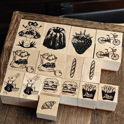 阿果拉 Redbug 印章 水果 自行车 汉堡 薯条 商品图0