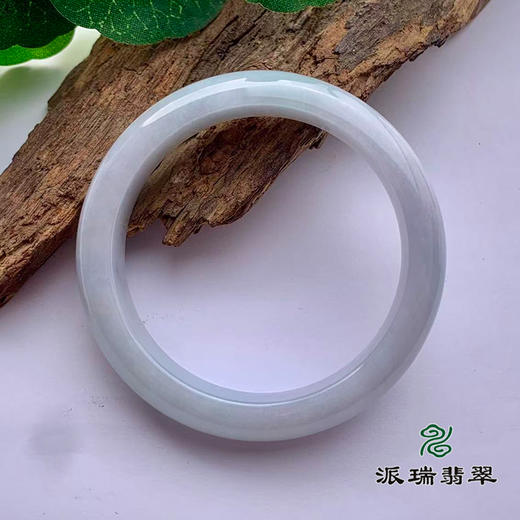 派瑞翡翠 翡翠手镯 糯种 绿色 紫色 商品图3