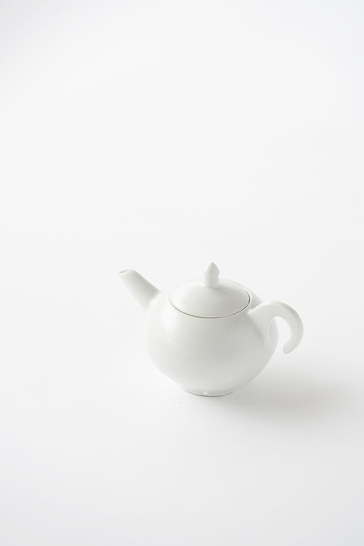 田中茂雄31白瓷｜鍵手茶壺 商品图2