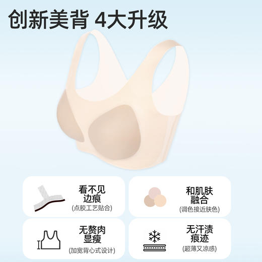 好奇蜜斯无痕内衣女无钢圈新款夏薄一片式无尺码背心式文胸罩套装新款-卡丽 商品图1