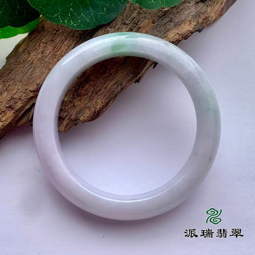 派瑞翡翠 翡翠手镯 糯种 绿色 紫色 商品图1