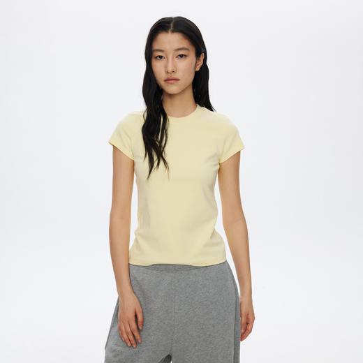 oneup基础弹力短袖T恤 商品图2