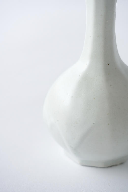 田中茂雄49白瓷｜面取瓶 商品图1
