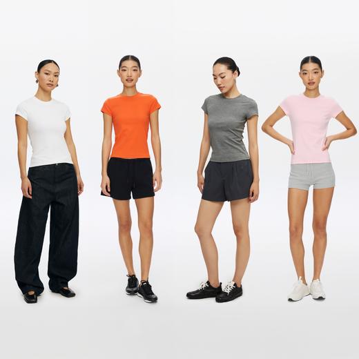 oneup基础弹力短袖T恤 商品图7