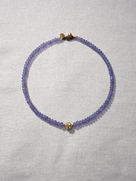 北京仓｜Bohemian Rhapsodie-MINERVA-坦桑石 黄铁矿 串珠 项链［法国设计师］