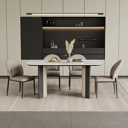 【美居】B2逸享 餐桌 BSTJF3691 卡斯特白 商品图0