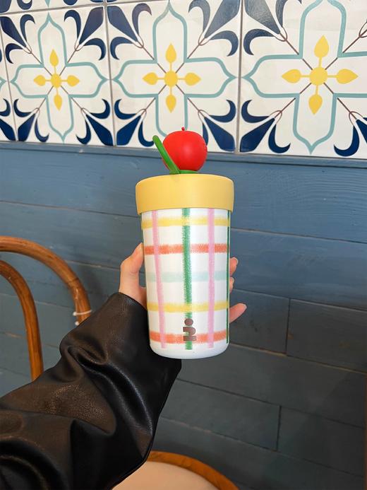 Tagi 想象苹果保温保冷杯 大容量吸管不锈钢保冷杯水杯 商品图6