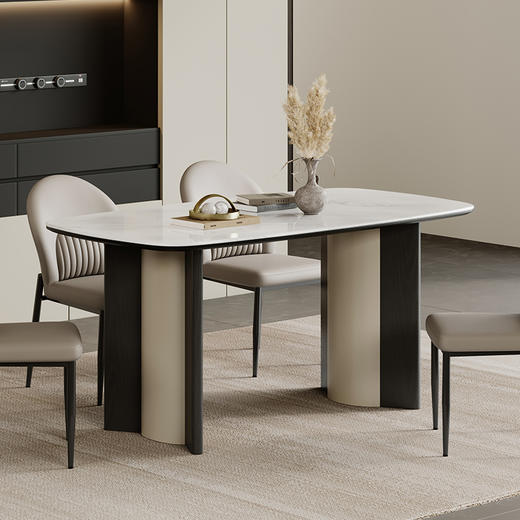 【美居】B2逸享 餐桌 BSTJF3691 卡斯特白 商品图3