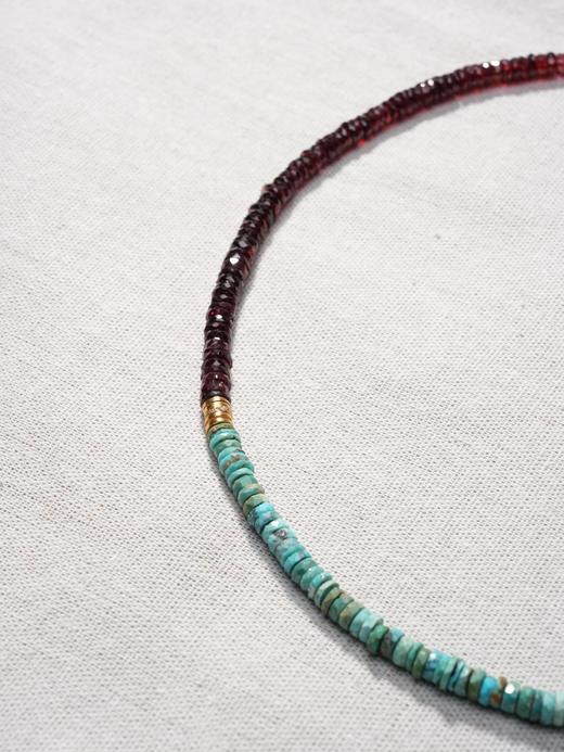 北京仓｜Bohemian Rhapsodie-LUNETTA-石榴石 绿松石 锆石 项链［法国设计师］ 商品图1