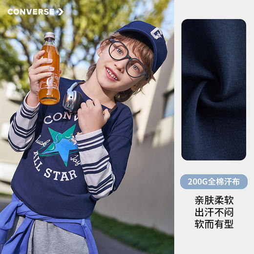 CONVERSE 春 大童小童 儿童童装T恤 CNVB-FF-J965 商品图3