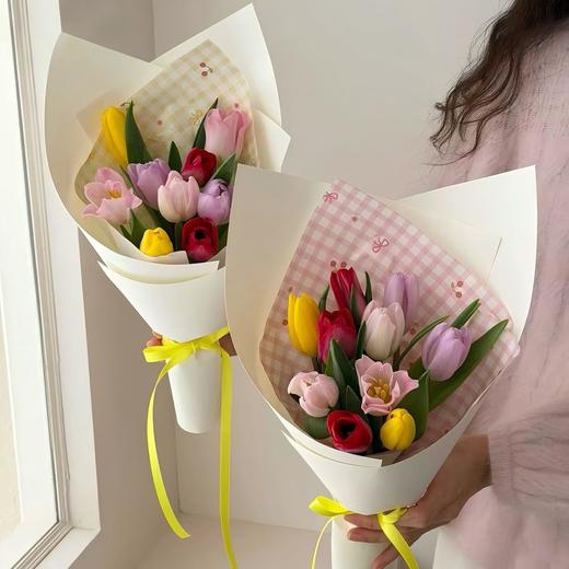 缤纷郁金香小花束（5份起购） 商品图0