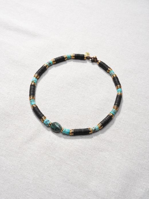 北京仓｜Bohemian Rhapsodie-RHONDA-次石墨 绿松石 项链［法国设计师］ 商品图1