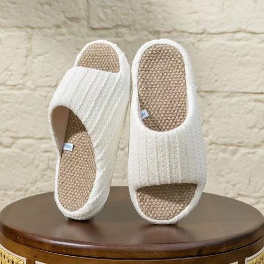 【多样屋专柜】多样屋轻便春夏拖鞋亚麻拖/月光白/36/37 商品图5