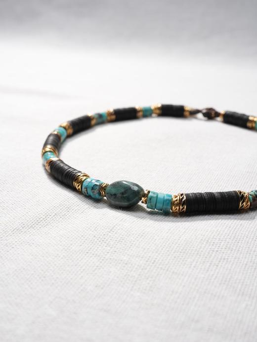 北京仓｜Bohemian Rhapsodie-RHONDA-次石墨 绿松石 项链［法国设计师］ 商品图2