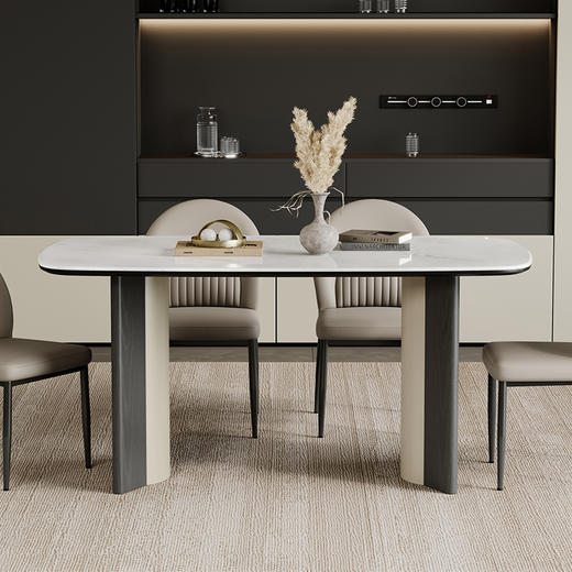 【美居】B2逸享 餐桌 BSTJF3691 卡斯特白 商品图1