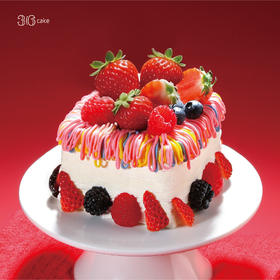 【新年】莓满绽放·草莓脆脆奶油蛋糕