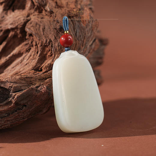 【雅安】羊脂白玉平安无事牌 商品图2