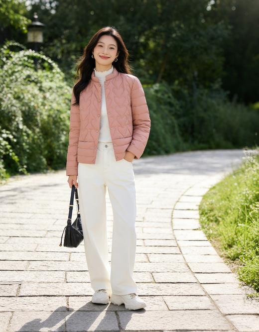 爆款现货 臣禾 【爱心羽绒服】绗缝保暖短外套90鸭绒9234072052 商品图1