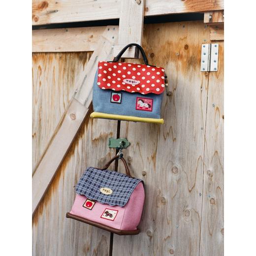 Tagi Magi房子收纳化妆包 塔皮小房子皮质洗漱包大容量收纳包相机化妆包 商品图2